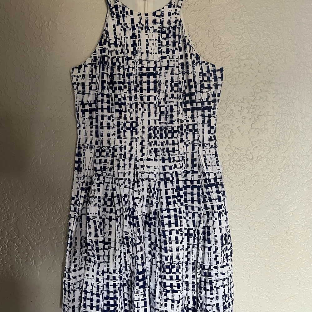 Guess Blue and White Mini Dress